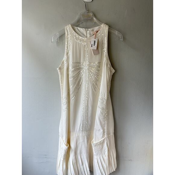 Roberto cavalli white sequins angels silk girls dress size 12 - Picture 12 of 16